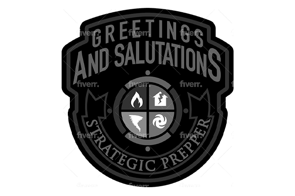 3-inch Greetings Patch - Black & White